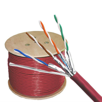 Pure Copper Conductor Cat 6a Shielded Cable 1000ft Untuk Jaringan Rumah Dan Kantor