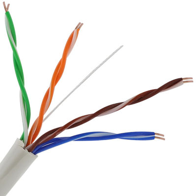 Kabel LAN Jaringan HDPE 24AWG Cat5e, Kabel Ethernet UTP 100 Ft Cat5e