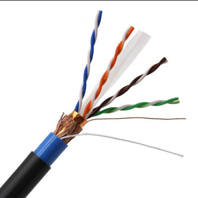 305M PVC 4P Twisted Pair Kabel Ethernet Terlindung SFTP Cat6, Kabel PVC SFTP Cat6