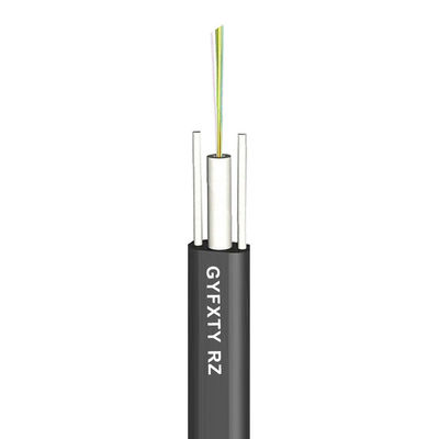 1000N Outdoor GYFXTY Kabel Serat Optik Datar 8 Core 12 Core