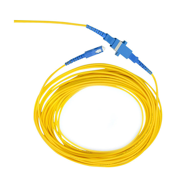 Mode Tunggal 9/125 Duplex SC UPC-SC UPC Kabel Patch Serat Optik