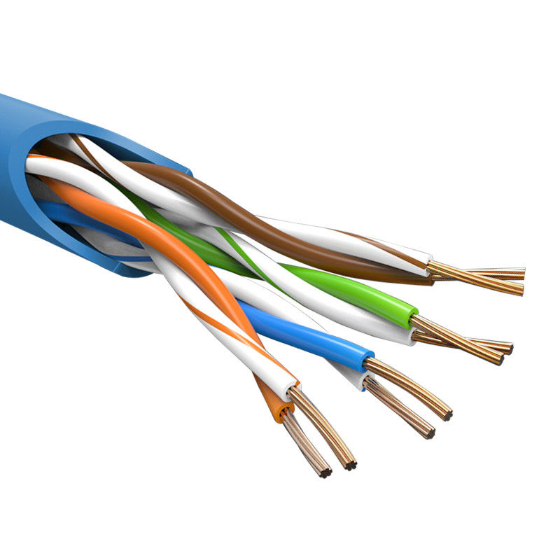 UTP Shield PVC 8 ​​Conductors Cat5e Patch Cord, Kabel Cat5e Eksternal 50m
