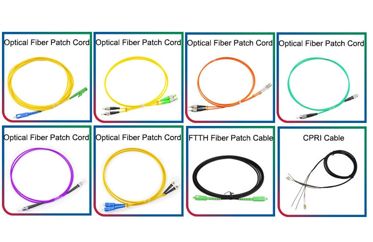 LC SC FC ST Connetcor 3m Kabel Patch Serat Optik Simplex Duplex