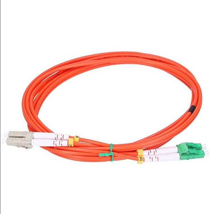 Orange OM3 OM5 Kabel Patch Serat Optik Lapis Baja, Kabel Patch SC UPC