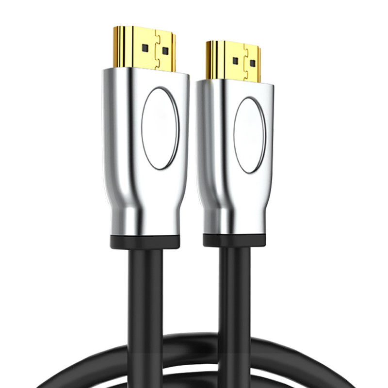 Kabel HDMI Tembaga 48gbps Dengan Zinc Alloy Shell Untuk 8K 60Hz 4K 120Hz