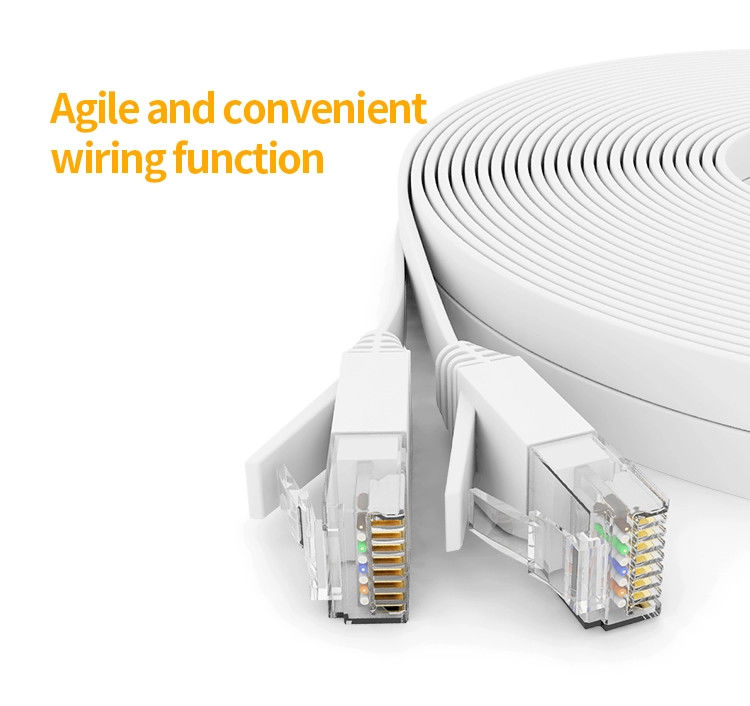 24AWG FTP UTP Cat6 Kabel Patch, Amp Patch Cord Cat6 Untuk Ethernet