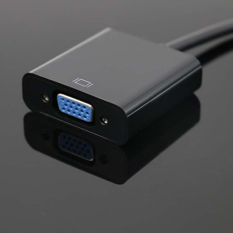 Warna Hitam Kabel Monitor VGA Pria Ke Wanita Untuk Komputer PC
