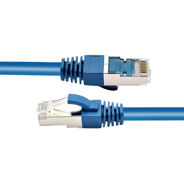 RJ45 SFTP Shielded Cat 6 Network Patch Cord Plug Dengan Molding Boot