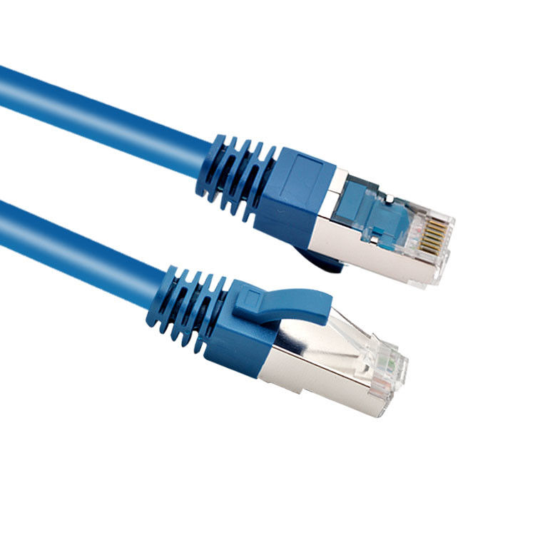 RJ45 SFTP Shielded Cat 6 Network Patch Cord Plug Dengan Molding Boot