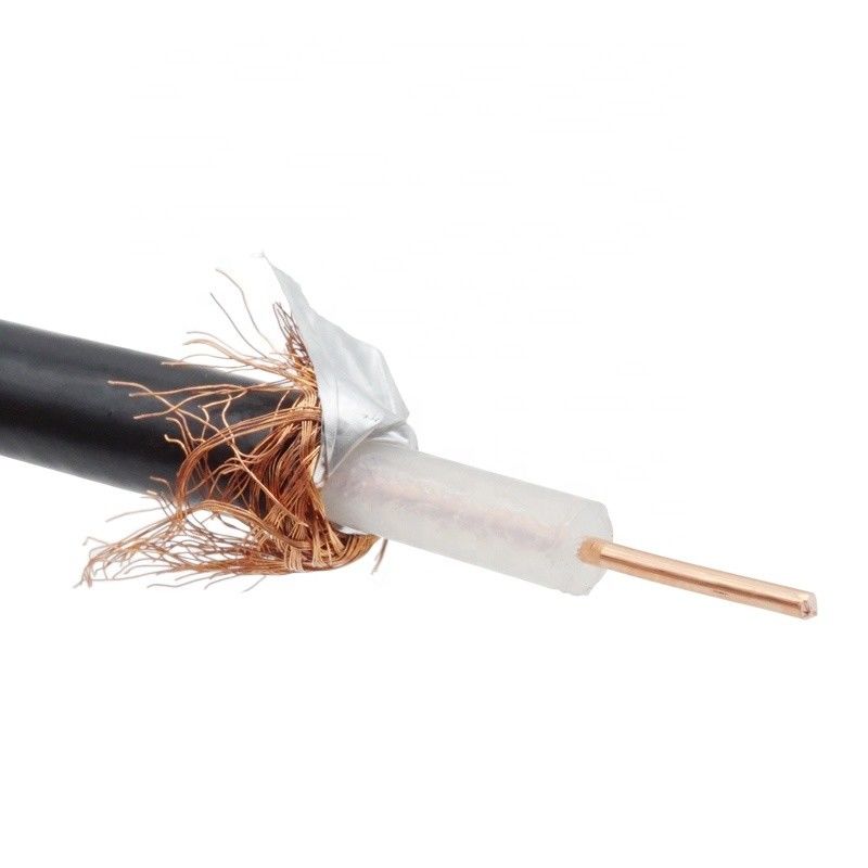 Kabel TV Koaksial RG6 RG7 RG213 RG11 RF RG58 Warna Hitam