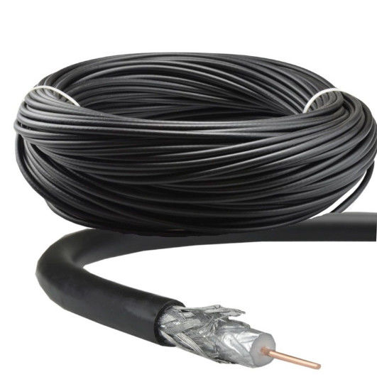 Kabel TV Koaksial RG6 RG7 RG213 RG11 RF RG58 Warna Hitam