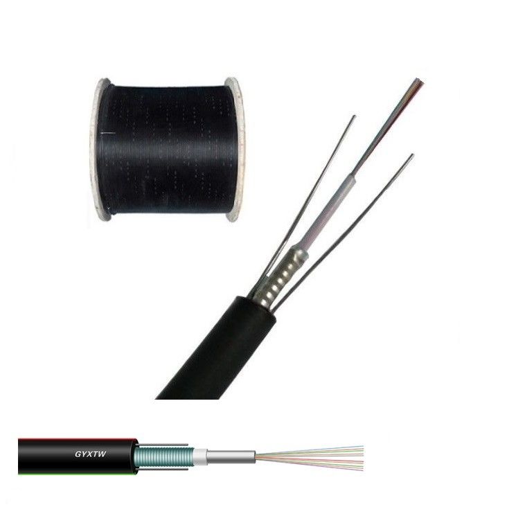 GYTY53 GYXTW53 Kabel Serat Optik 4 Inti Saluran Terkubur Langsung Anti Gigitan Tikus