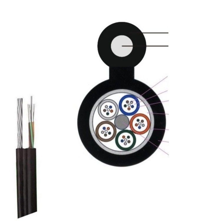 GYTY53 GYXTW53 Kabel Serat Optik 4 Inti Saluran Terkubur Langsung Anti Gigitan Tikus
