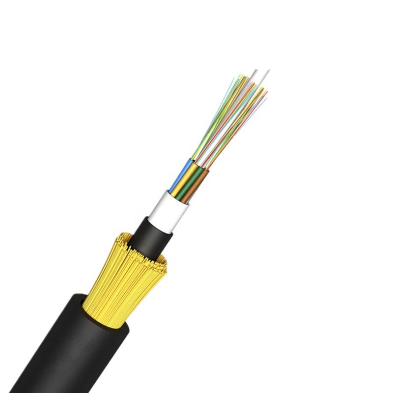10 Core SM Single Mode G657A Kabel Serat Optik Overhead Dielektrik Udara