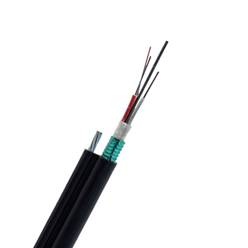 48 Kabel Serat Optik Lapis Baja Terkubur Langsung Inti Untuk Konstruksi Pipa