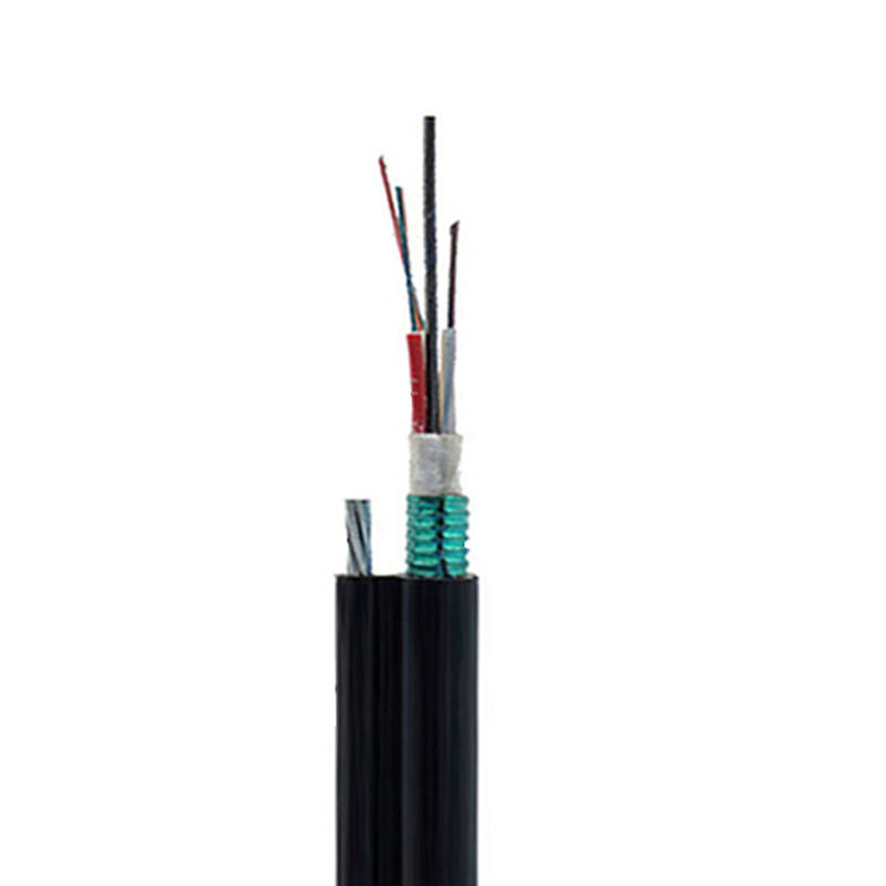 48 Kabel Serat Optik Lapis Baja Terkubur Langsung Inti Untuk Konstruksi Pipa