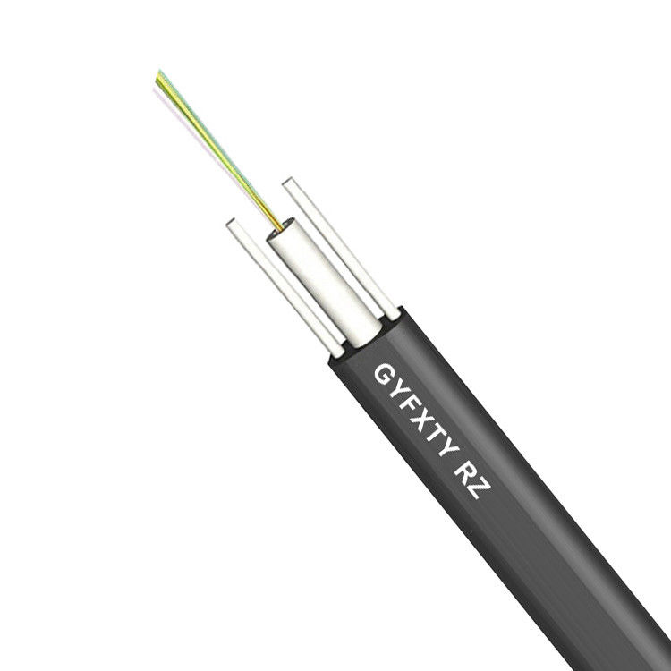 1000N GYFXTY Kabel Serat Optik Eksterior Datar ETL ROHS 8 Core 12 Core