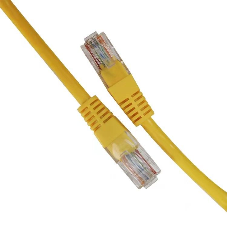 Kabel UTP Cat5 Kabel Patch Kuning Kabel Ethernet Cat5e Untuk Komputer Dan Router