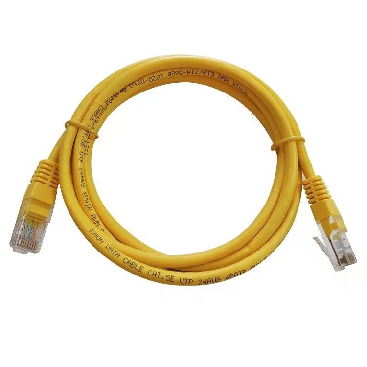 Kabel UTP Cat5 Kabel Patch Kuning Kabel Ethernet Cat5e Untuk Komputer Dan Router