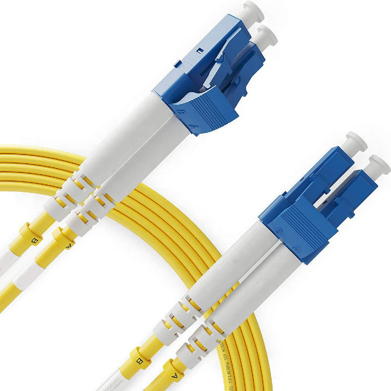 SC APC Duplex Single Mode Fiber Optic Patch Cord Panjang 1M