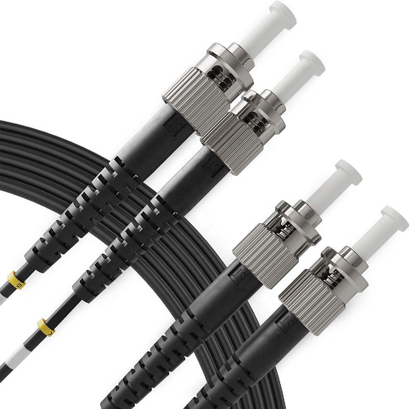 SC APC Duplex Single Mode Fiber Optic Patch Cord Panjang 1M