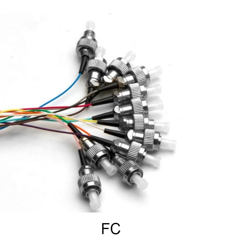 SC UPC FC LC SM G652D G657A Kabel Patch Kabel Pigtail SC 12 Inti Kabel Serat Optik Patch