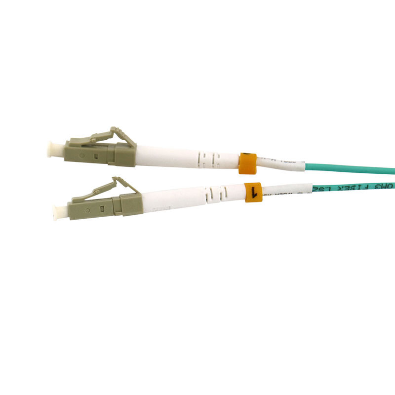 FTTH OM3 LC-LC-UPC 3mm 1m Duplex Fiber Optic Patch Cord LSZH