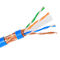 SFTP STP Indoor Cat6a Ethernet Lan Cable Untuk Telekomunikasi