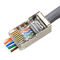 Perakitan Kabel Jaringan Cat6 STP FTP Terlindung Kontak Berlapis Emas Ethernet RJ45